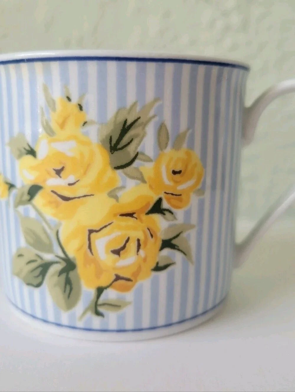 Laura Ashley Brighton Rose Tea Cup and Saucer Set of 2 Dishwasher Microwave Safe